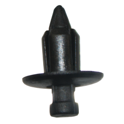 BLACK PL RIVET -PUSH TYPE RETAINR QTY 10